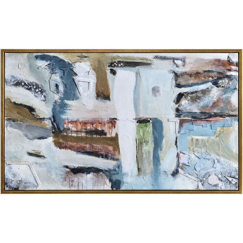 Madsen Multicolor and Antique Brass Canvas Art