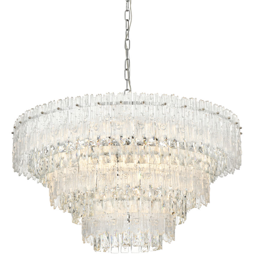 Emilia 10 Light 31 inch Chrome Pendant Ceiling Light