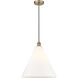 Berkshire 1 Light 16 inch Antique Brass Mini Pendant Ceiling Light