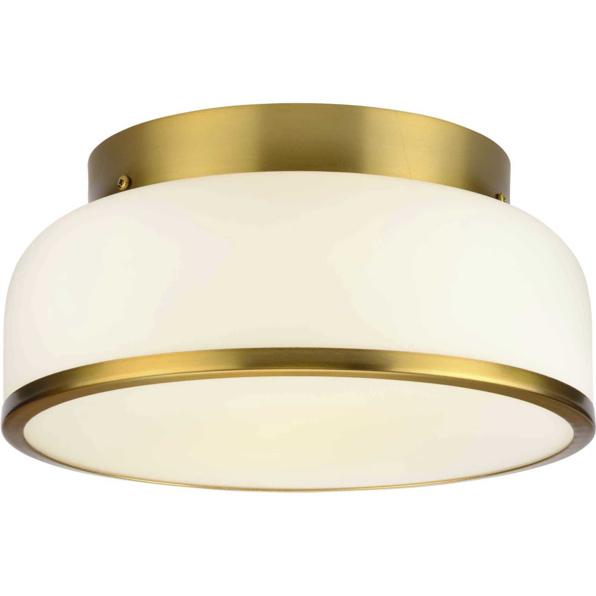 Parkhurst 2 Light 11.25 inch Brushed Bronze Flush Mount Ceiling Light