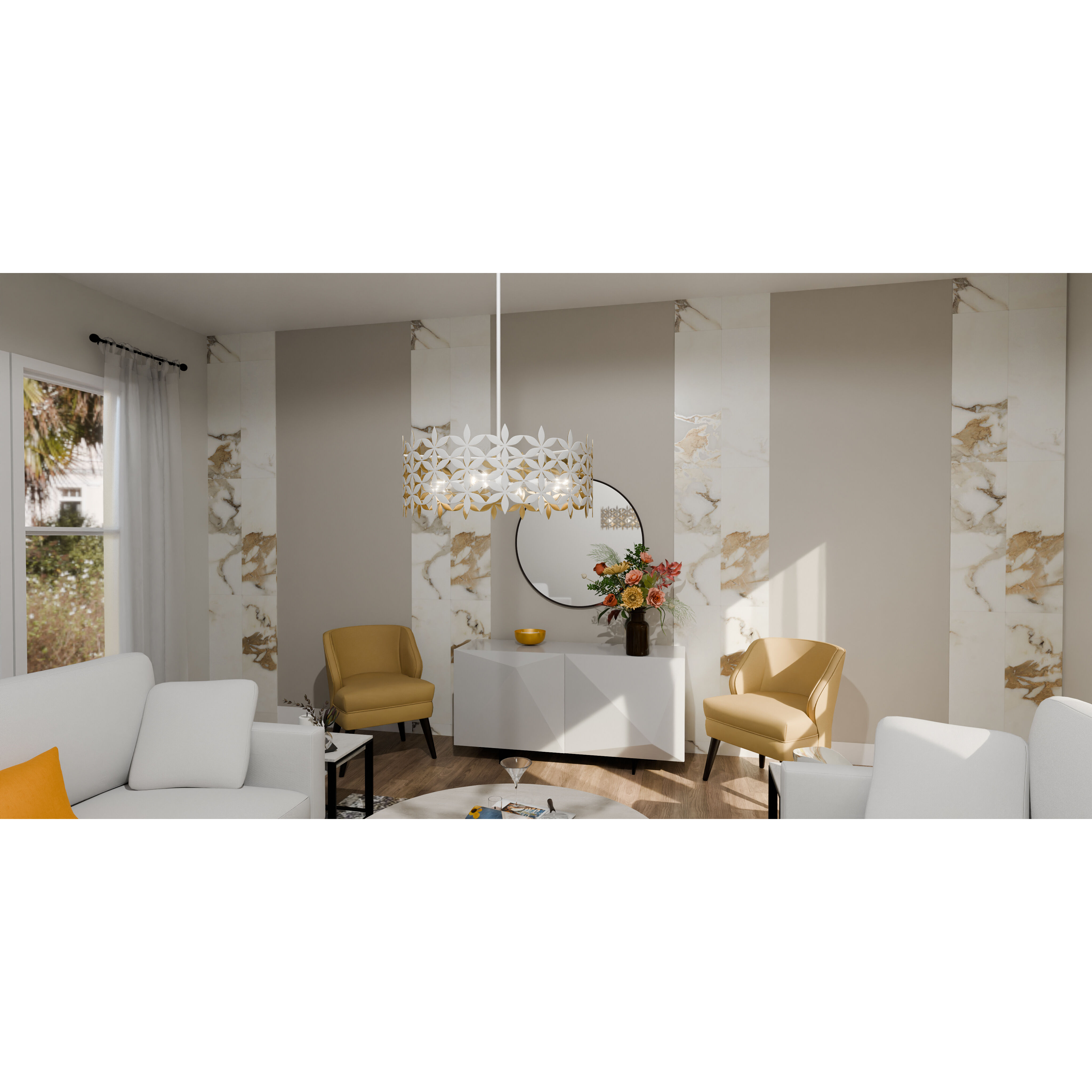 Piper 4 Light 24.25 inch Matte White Pendant Ceiling Light