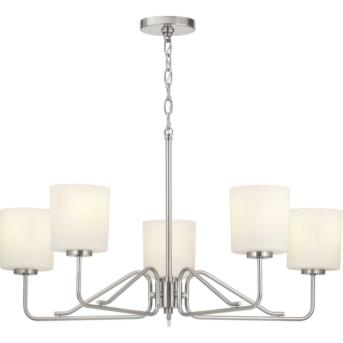 Tobin 5 Light 27.63 inch Brushed Nickel Chandelier Ceiling Light