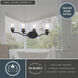 Bellwood 4 Light 28 inch Matte Black Bathroom Light Wall Light