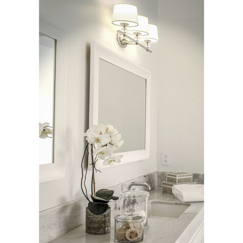 Rondo 3 Light 26 inch Polished Nickel Bath Light Wall Light
