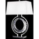 Forever Serenity 29.6 inch 7 watt Polished Chrome Table Lamp Portable Light in Black Rope, Black Rope