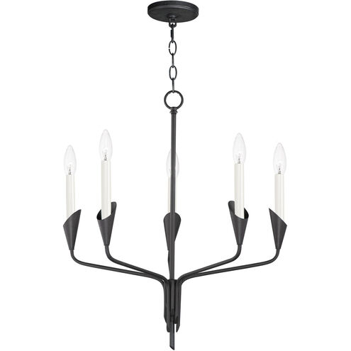 Calyx 5 Light 22 inch Black Chandelier Ceiling Light