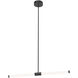 Akari LED 35.5 inch Black Linear Pendant Ceiling Light
