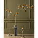 Paradiso 9 Light 39.5 inch Contemporary Silver Leaf and Contemporary Gold Leaf and Contemporary Gold Chandelier Ceiling Light