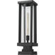 Glenwood 1 Light 22.5 inch Black Outdoor Pier Mounted Fixture