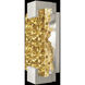 Terra Wall Sconce Wall Light in Silver, Antique Gold Leaf Studio Glass