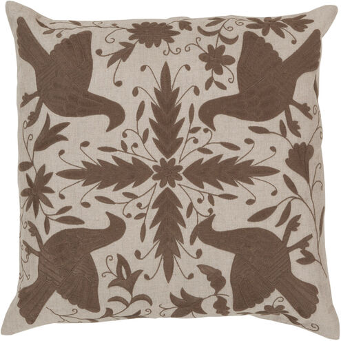 Otomi 20 inch Light Gray, Camel Pillow Kit