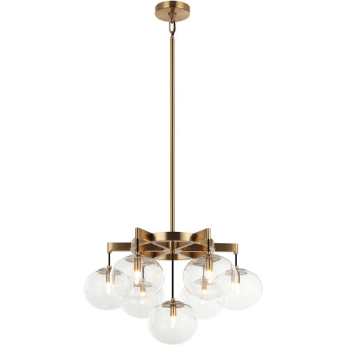 Bulbus LED Aged Gold Brass Pendant Ceiling Light