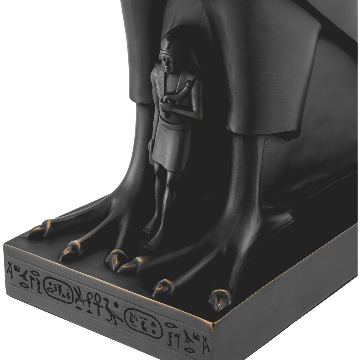 Horus 35.43 inch 40 watt Copper Bronze Table Lamp Portable Light in Beige Pleated Shade