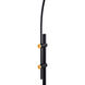 SLEY 72 inch 18 watt Black and Brass Floor Lamp Portable Light