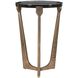 Bohdi 22 X 15 inch Antique Brass Outdoor Accent Table