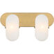 Heathcote 2 Light 16 inch Legacy Brass Vanity Light Wall Light