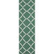 Frontier 96 X 30 inch Dark Green, Ivory Rug