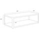 Doncaster 55 X 25.5 inch Smoke Grey Coffee Table