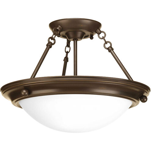 Tucker 2 Light 15.25 inch Antique Bronze Semi-Flush Mount Ceiling Light
