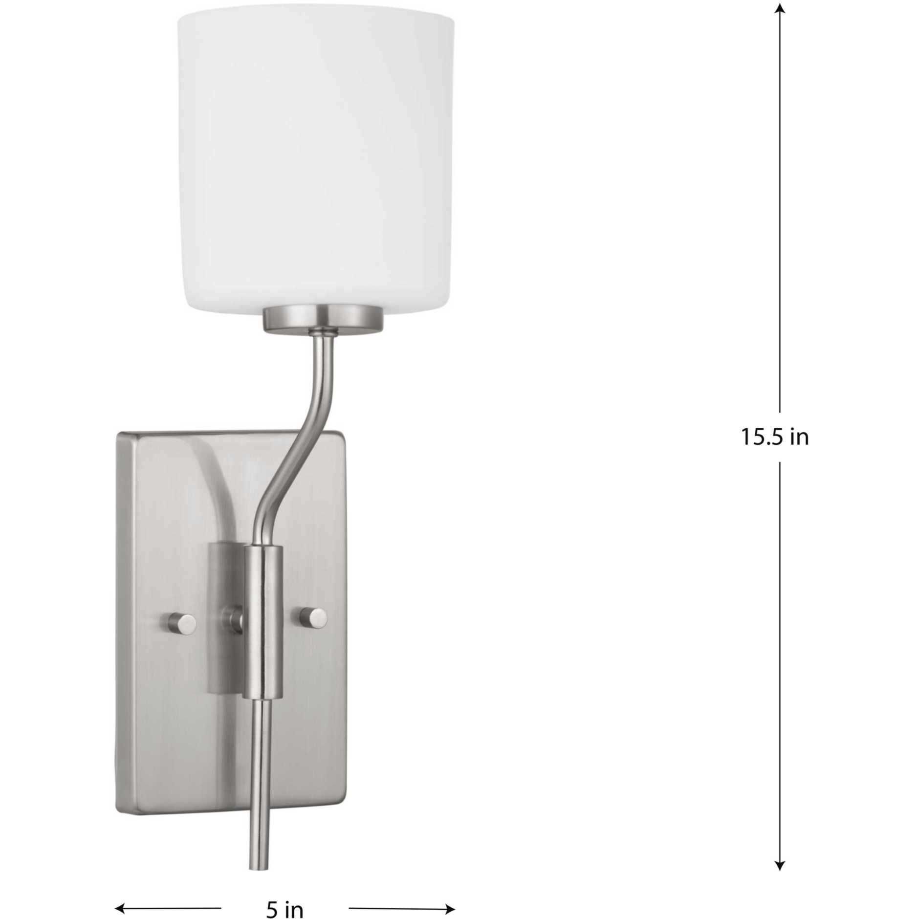 Tobin 1 Light 5 inch Brushed Nickel Wall Bracket Wall Light