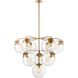 Collective 10 Light 36 inch Satin Brass Chandelier Ceiling Light