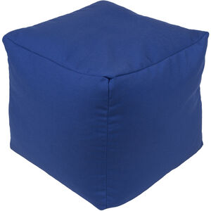 Essien 18 inch Dark Blue Outdoor Pouf, Cube