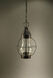 Bosc 1 Light 13 inch Verdi Gris Hanging Lantern Ceiling Light in Clear Seedy Glass, Medium