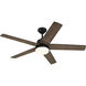 Astrea 52 inch Matte Black with Matte Black/Sepia Brown Reversible Blades Ceiling Fan