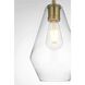 Gene 1 Light 7 inch Satin Gold Pendant Ceiling Light