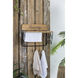 Anita 20 inch Brown/Black Wall Shelf