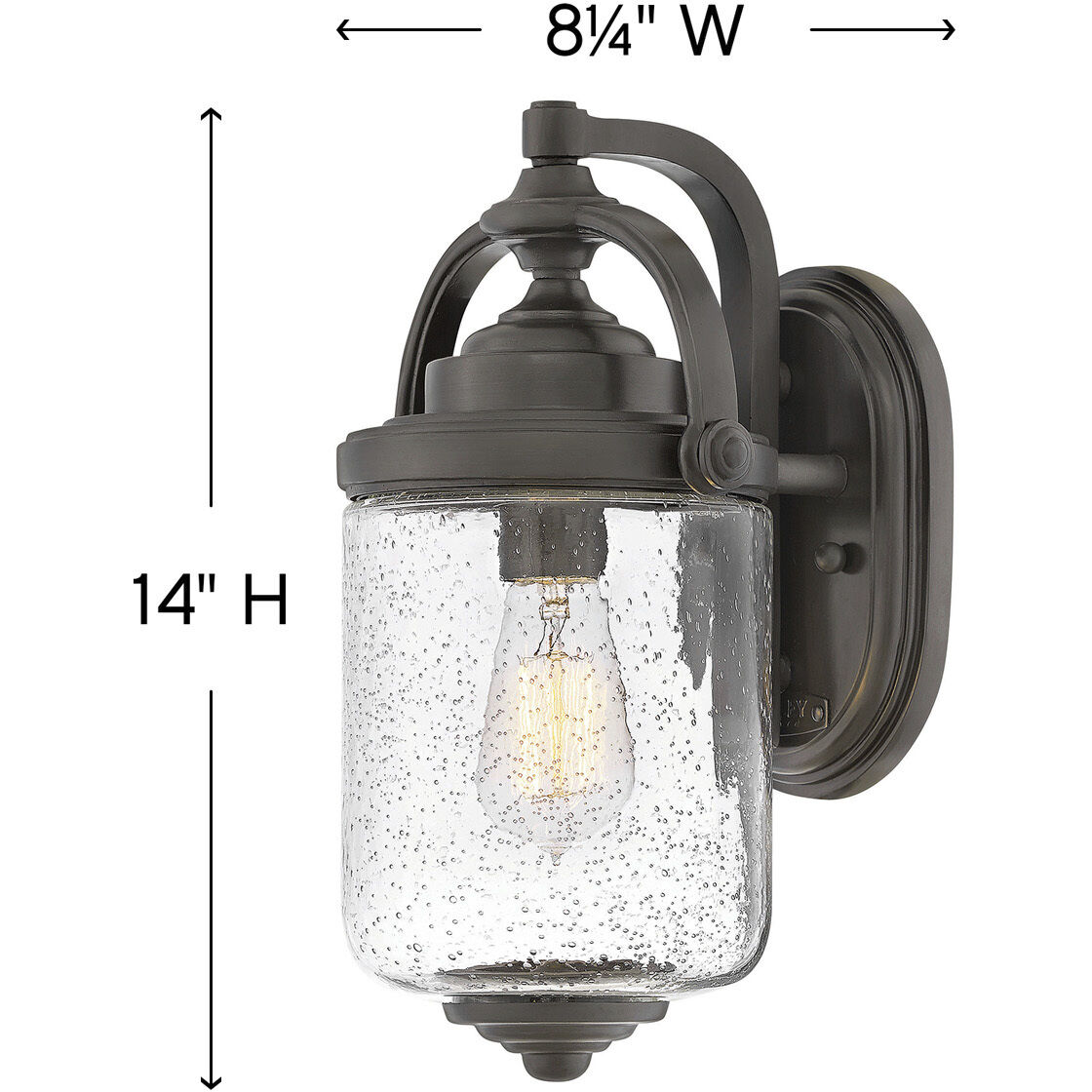 Coastal Elements Willoughby Outdoor Wall Mount Lantern