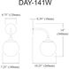 Dayana 1 Light 7.25 inch Matte Black Decorative Wall Sconce Wall Light