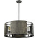 Deerfield 6 Light 24 inch Ash Gray Chandelier Ceiling Light