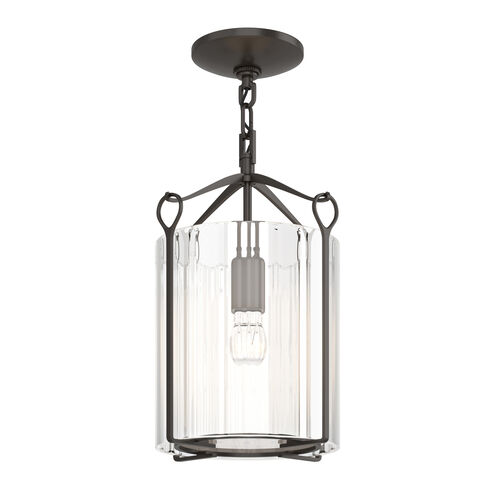 Bow 1 Light 9.8 inch Oil Rubbed Bronze Semi-Flush Ceiling Light in Clear