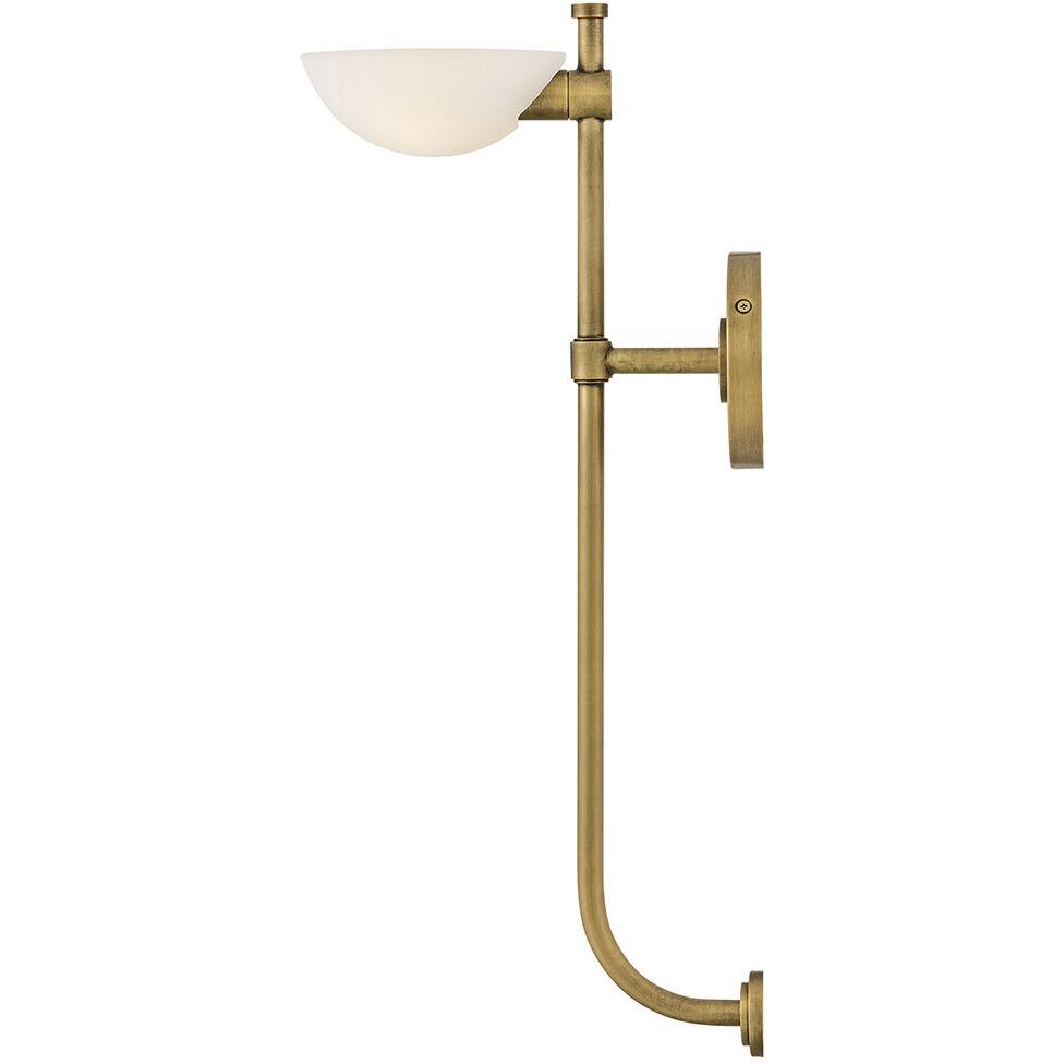 Merit 1 Light 5 inch Heritage Brass Sconce Wall Light