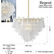 Regent 17 Light 36.75 inch Legacy Brass Chandelier Ceiling Light in Clear Crackled Glass