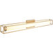 Flannigan LED 35.38 inch Aged Gold Brass Bath Vanity Light Wall Light