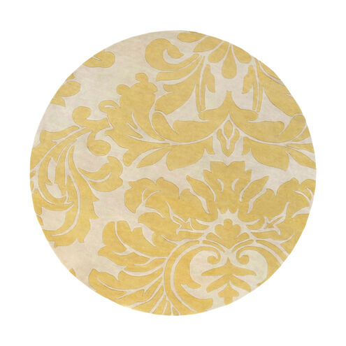 Athena 117 inch Yellow and Neutral Area Rug, Wool