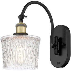 Ballston Niagra LED 7 inch Black Antique Brass Sconce Wall Light