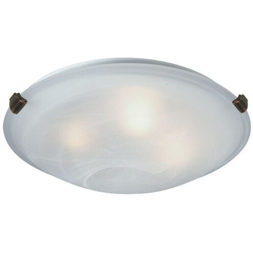 Ava 4 Light 20 inch Antique Brass Flush Mount Ceiling Light