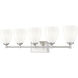 Oren 5 Light 38 inch Brushed Nickel Bath Vanity Light Wall Light