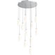 Fiori LED Classic Silver Multi-Port Ceiling Light, Round Multi-Port