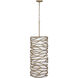 Branch Reality 9 Light 16 inch Textured Ashen Gold Foyer Pendant Ceiling Light