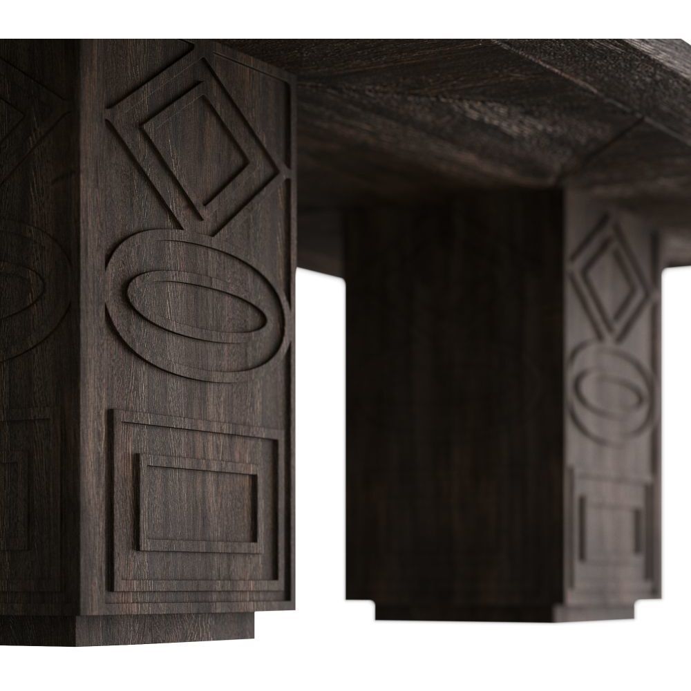 Vargueno 84 X 31 inch Burnt Dining Table