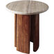 Abacus 20.47 X 19.69 inch Brown / Brown / Beige End Table