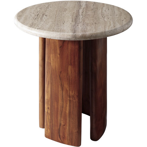 Abacus 20.47 X 19.69 inch Brown / Brown / Beige End Table