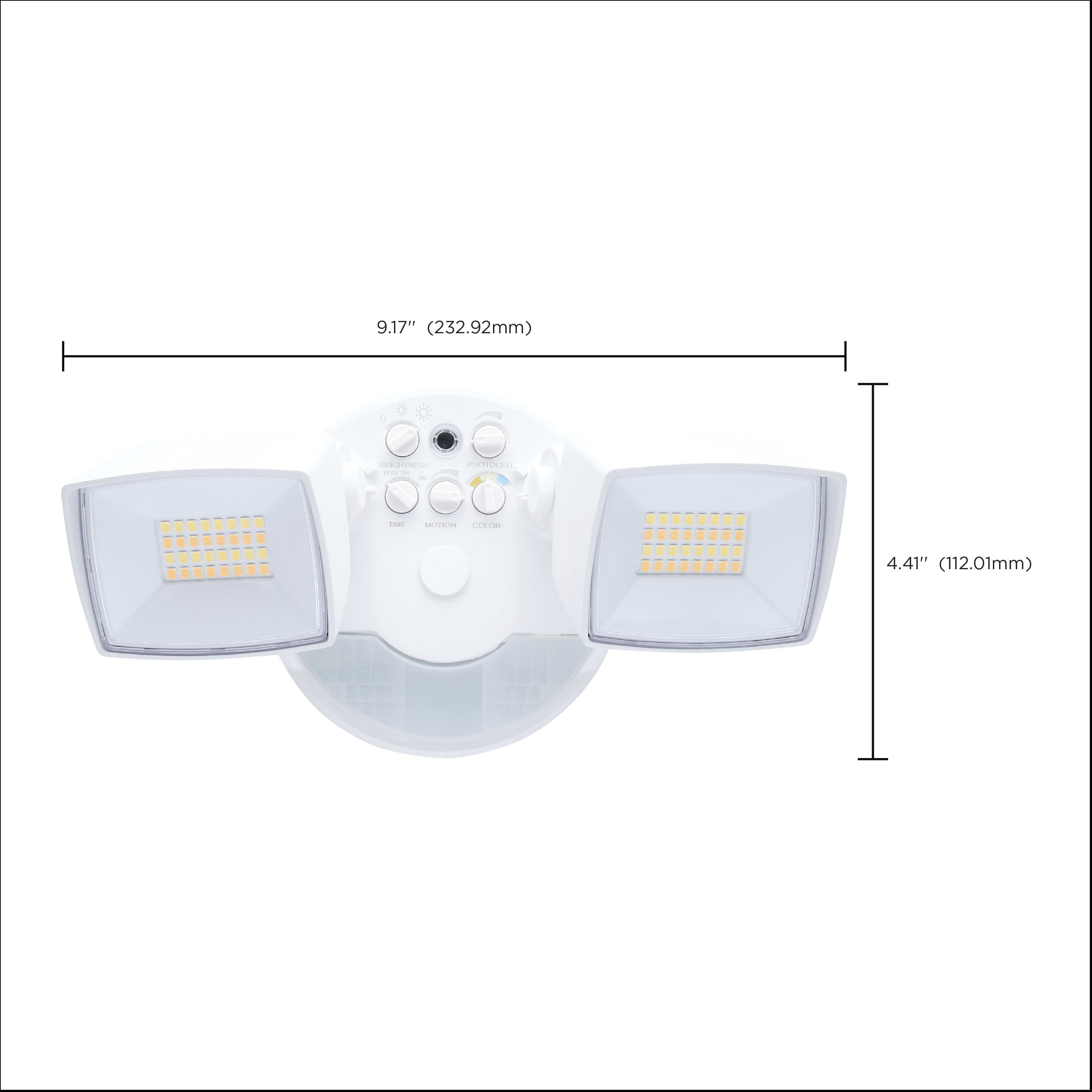 Brentwood LED 4.41 inch White Outdoor Flood Light