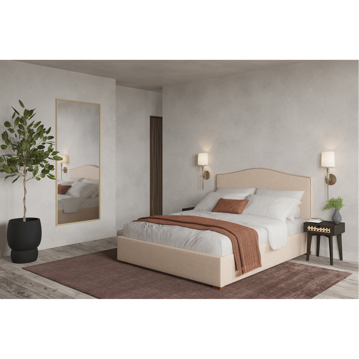 Kailano 20 X 16 inch Natural Nightstand