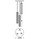 Cass LED 18 inch Satin Nickel Pendant Ceiling Light
