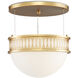 Lola 1 Light 16 inch Contemporary Gold Leaf/Painted Contemporary Gold Pendant Ceiling Light
